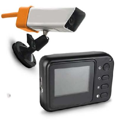 12 volt wireless camera system by Mountain Maste features complete freedom, featuring batteries in both units allowing customers to hold the monitor while backing up to their Travel Trailer or Fifth Wheel via the Magnetic Wireless Camera.  This unit also features full color display as well as mounting and charging kit all included in the 12 volt wireless camera system